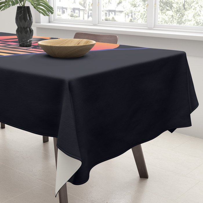 Retrowave sunset 3 / 80s - 90s Retro Tablecloth Gallery Image 3
