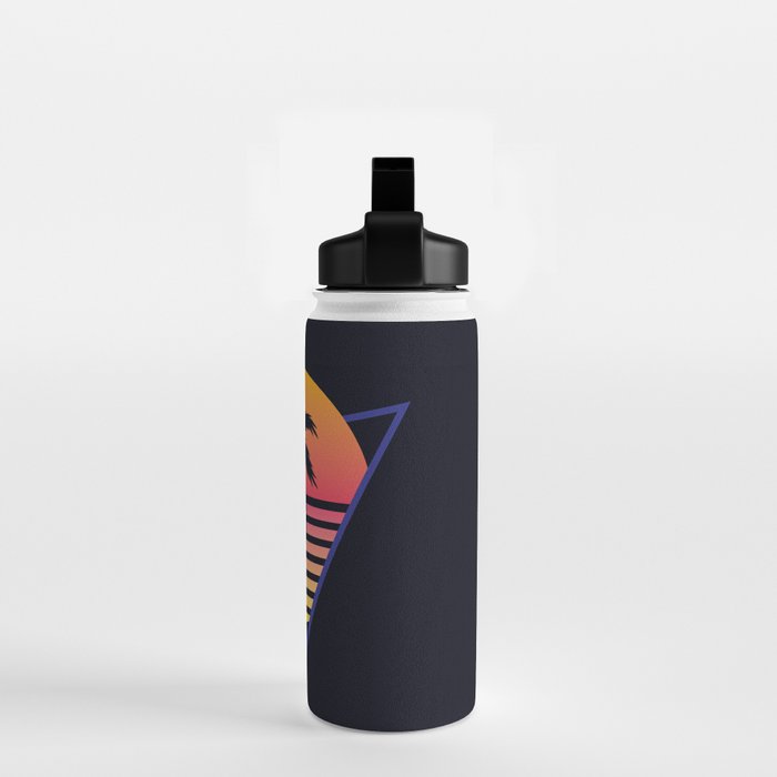 Retrowave sunset 3 / 80s - 90s Retro Water Bottle Gallery Image 2