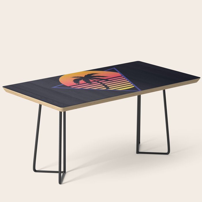 Retrowave sunset 3 / 80s - 90s Retro Coffee Table Gallery Image 1