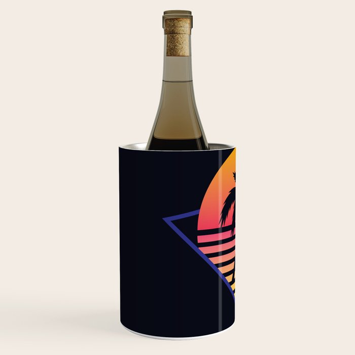 Retrowave sunset 3 / 80s - 90s Retro Wine Chiller Gallery Image 2