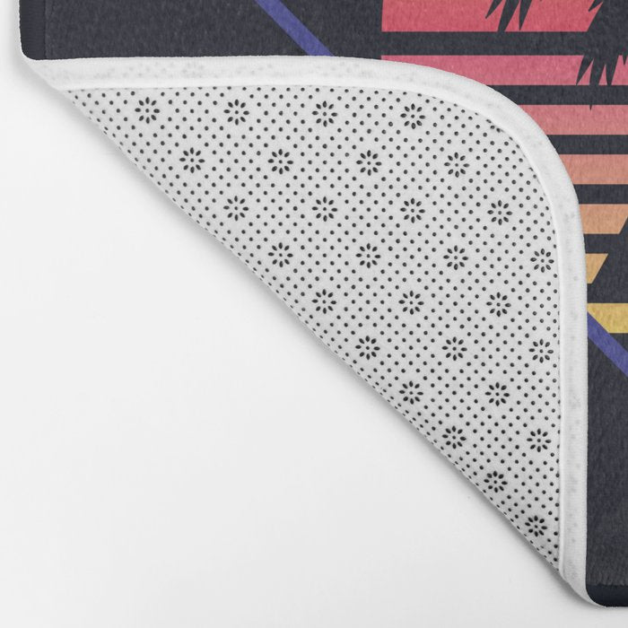 Retrowave sunset 3 / 80s - 90s Retro Bath Mat Gallery Image 2