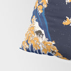 Shiba Inu The Great Wave in Night Pillow Sham Gallery Image 4