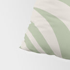 New Groove Retro Swirl Abstract Pattern in Sage and Beige Pillow Sham Gallery Image 4