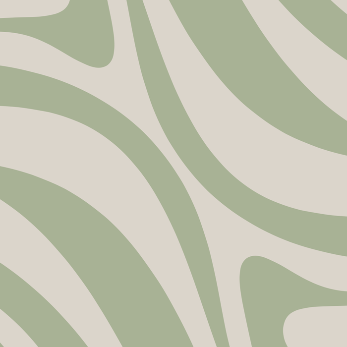 New Groove Retro Swirl Abstract Pattern in Sage and Beige Coffee Mug Gallery Image 2