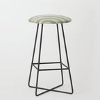New Groove Retro Swirl Abstract Pattern in Sage and Beige Stool Gallery Image 1