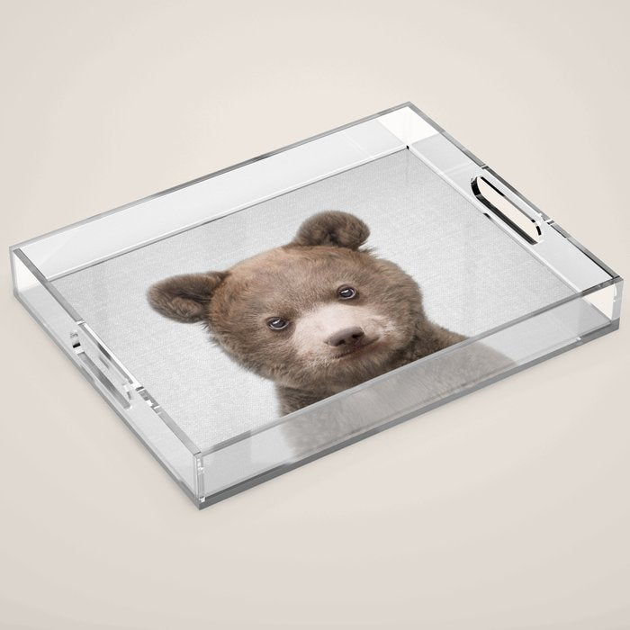 Baby Bear - Colorful Acrylic Tray Gallery Image 1