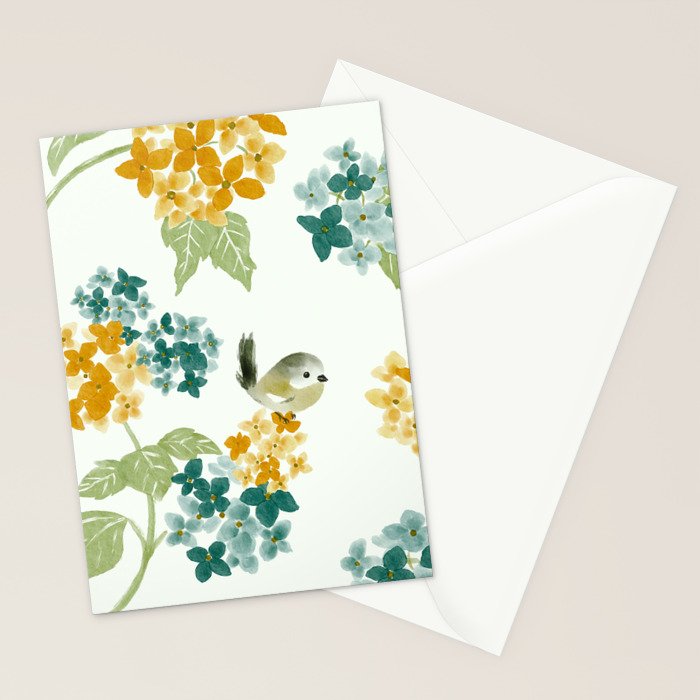 Hydrangea Poem Stationery Card Gallery Image 2