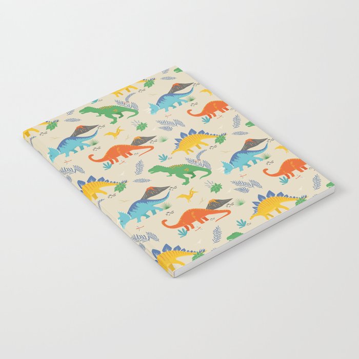 Jurassic Dinosaurs in Primary Colors Notebook Gallery Image 1
