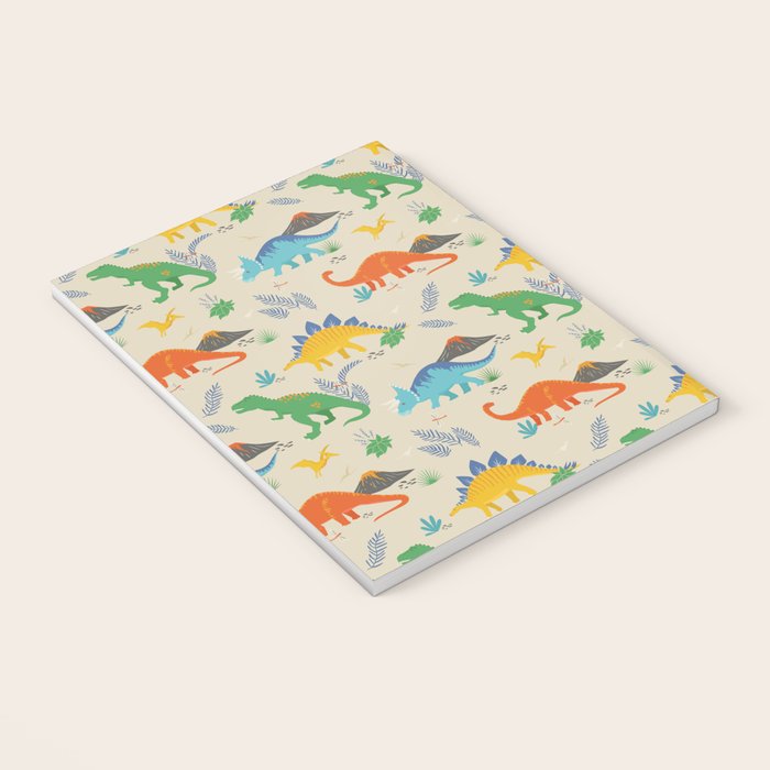 Jurassic Dinosaurs in Primary Colors Notebook Gallery Image 3