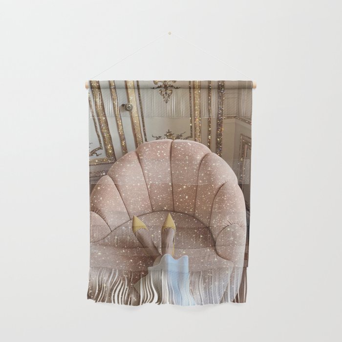 THE WEEKEND | glitter collage artwork by Yana Potter aesthetic | charm| shoes | shiny Wall Hanging Gallery Image 1