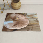 THE WEEKEND | glitter collage artwork by Yana Potter aesthetic | charm| shoes | shiny Rug Gallery Image 1
