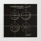 Basketball Patent - Black Wood Wall Art Gallery Image 1