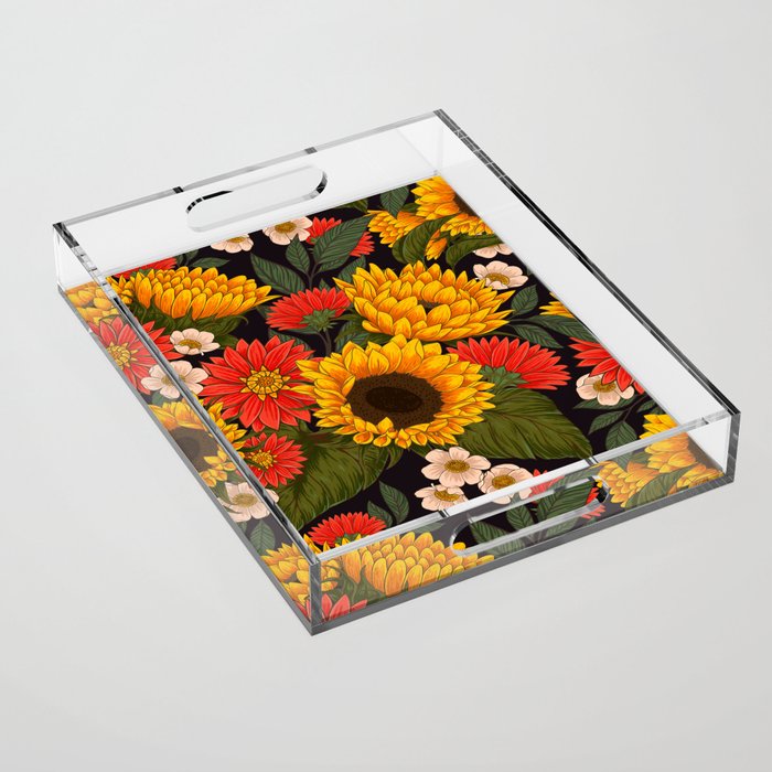Sunflower Meadow Acrylic Tray Gallery Image 1