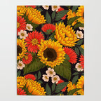 Sunflower Meadow Poster Gallery Image 4