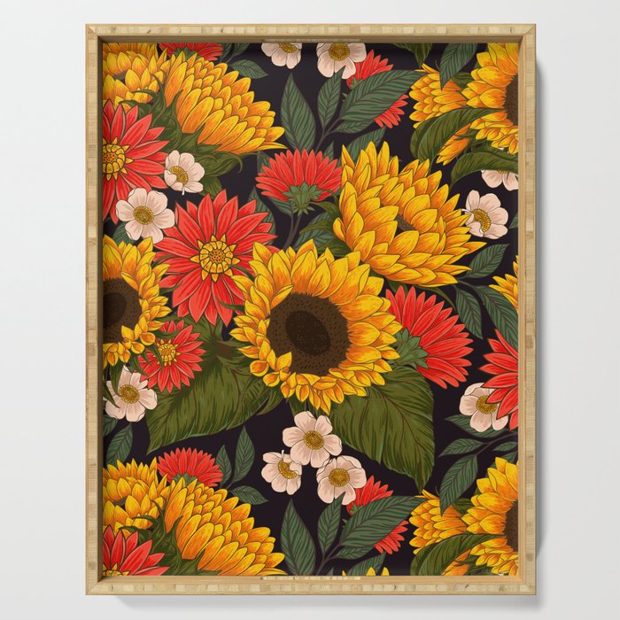 Sunflower Meadow Serving Tray Gallery Image 1