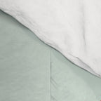 Actually Life is Beautiful and I Have Time typography print in pastel green and red Comforter Gallery Image 4