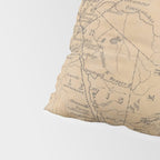 Vintage Adirondack Mountains Railroad Map (1895) V.2 Pillow Sham Gallery Image 4