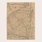 Vintage Adirondack Mountains Railroad Map (1895) V.2 Poster Gallery Image 4