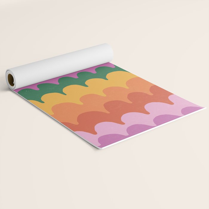 Wavy Lines Pattern Yoga Mat Gallery Image 2