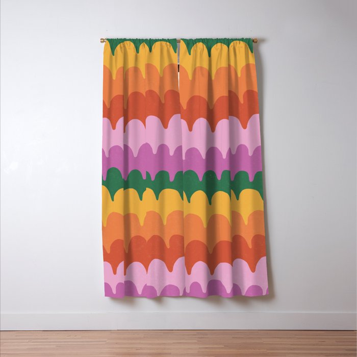 Wavy Lines Pattern Window Curtain Gallery Image 3