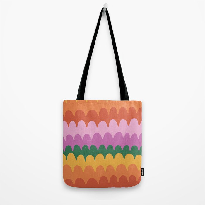 Wavy Lines Pattern Tote Bag Gallery Image 2
