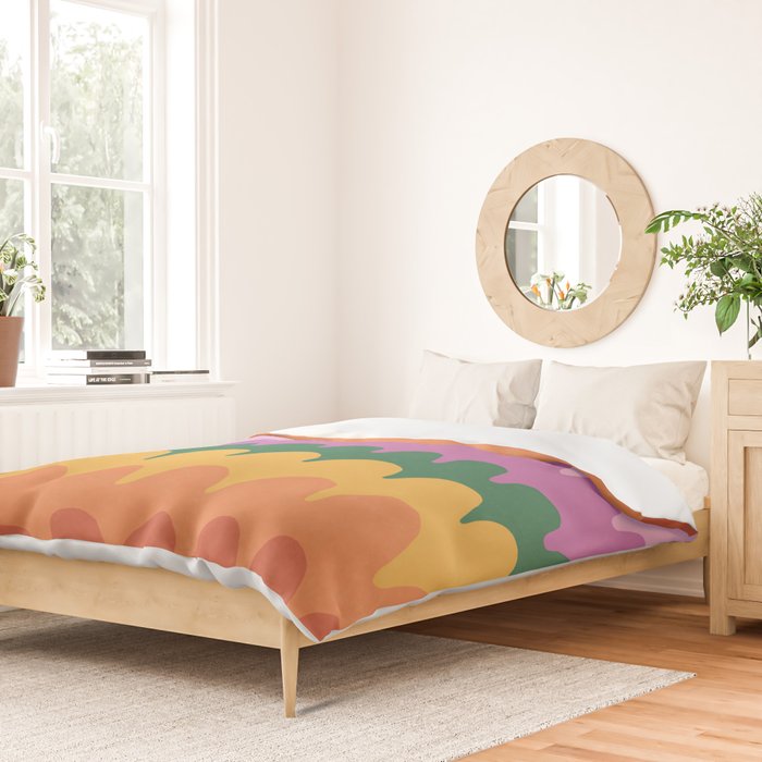 Wavy Lines Pattern Duvet Cover Gallery Image 2