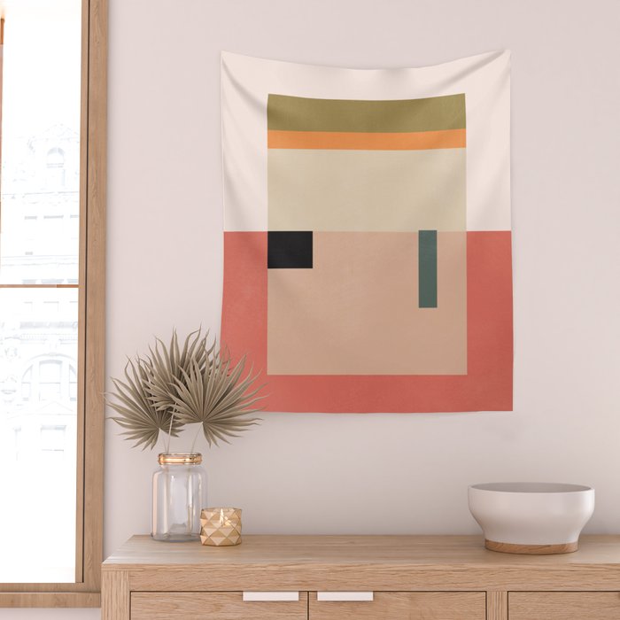 Minimal Geometric 154 Wall Tapestry Gallery Image 2