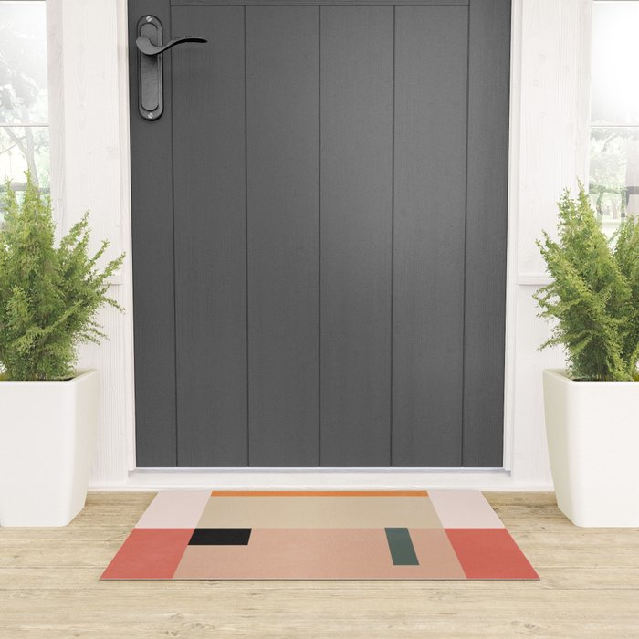 Minimal Geometric 154 Welcome Mat Gallery Image 3