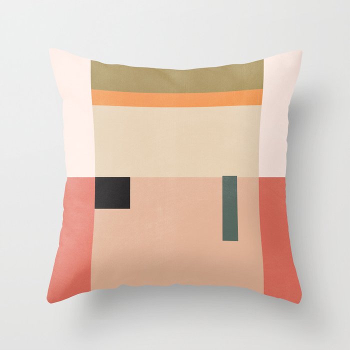 Minimal Geometric 154 Throw Pillow Gallery Image 1