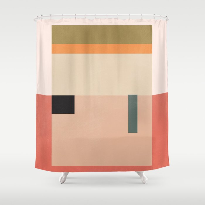 Minimal Geometric 154 Shower Curtain Gallery Image 1