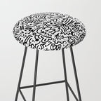 Graffiti sketch black and white drawing doodle pop art  Stool Gallery Image 2