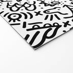 Graffiti sketch black and white drawing doodle pop art  Welcome Mat Gallery Image 2