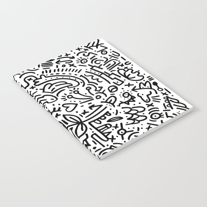 Graffiti sketch black and white drawing doodle pop art  Notebook Gallery Image 1