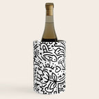 Graffiti sketch black and white drawing doodle pop art  Wine Chiller Gallery Image 1
