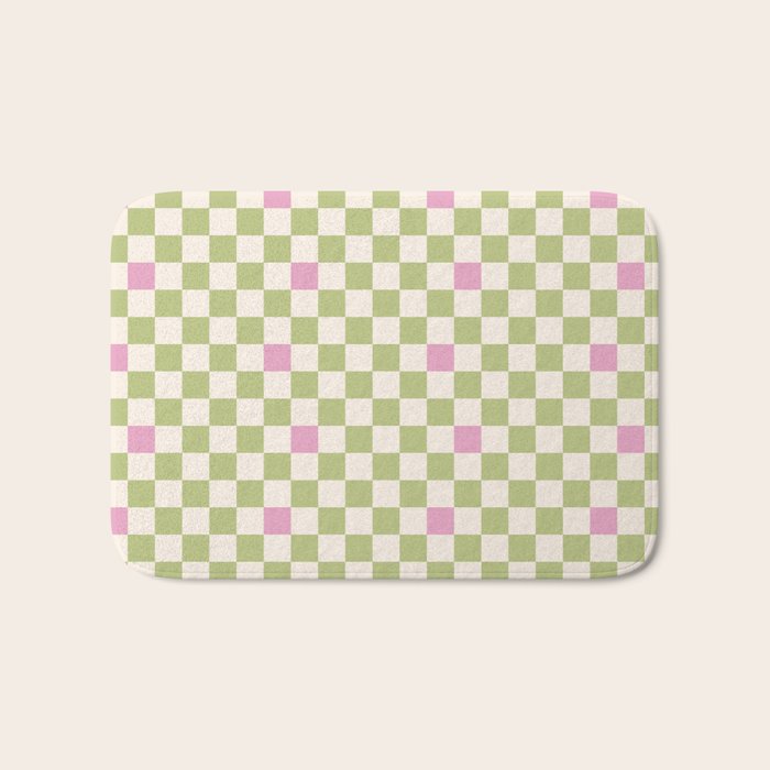 Checked - Strawberries And Mint Bath Mat Gallery Image 1