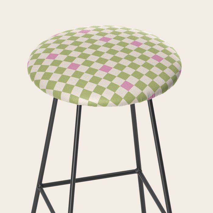 Checked - Strawberries And Mint Stool Gallery Image 2