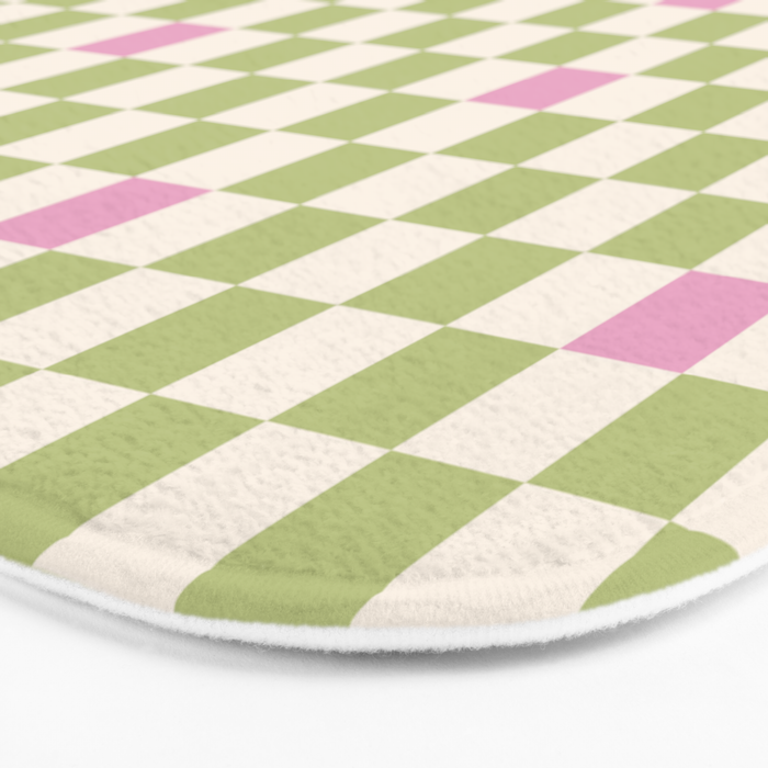 Checked - Strawberries And Mint Bath Mat Gallery Image 3