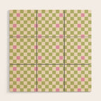 Checked - Strawberries And Mint Wood Wall Art Gallery Image 1