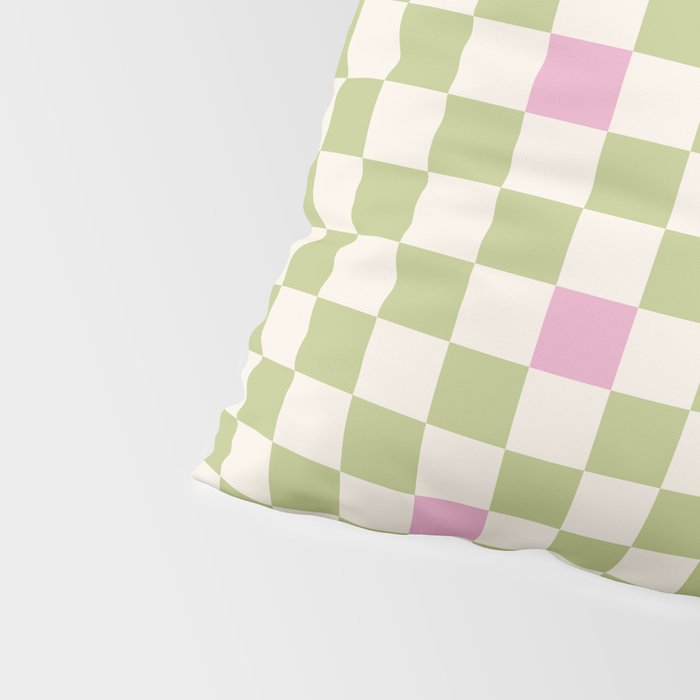 Checked - Strawberries And Mint Pillow Sham Gallery Image 4