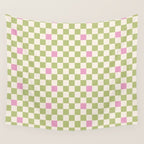 Checked - Strawberries And Mint Wall Tapestry Gallery Image 4