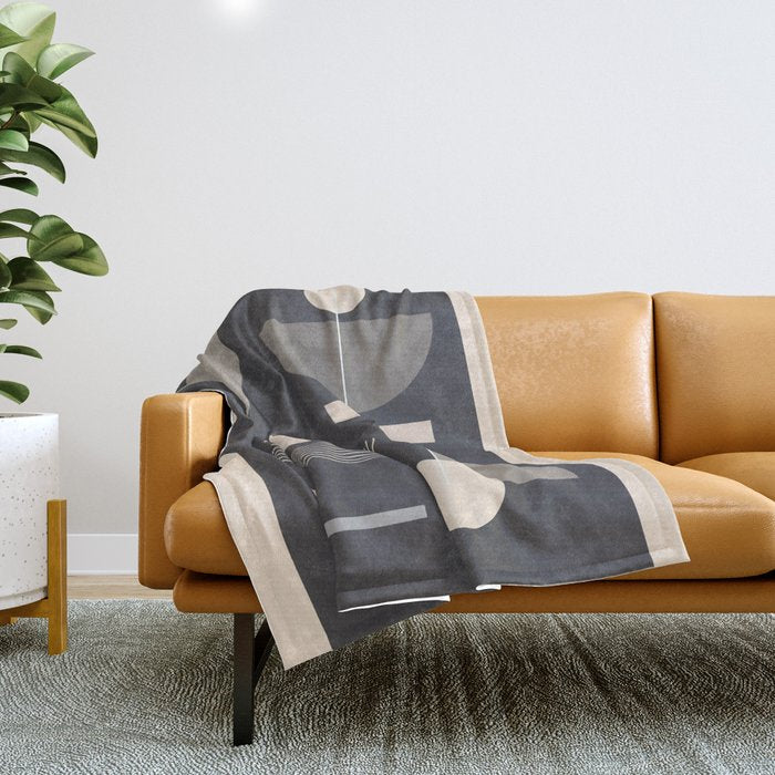 Abstract Geometric Shapes 77 Throw Blanket Gallery Image 1