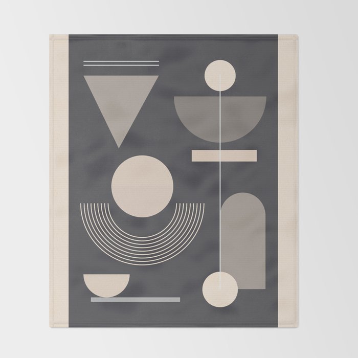 Abstract Geometric Shapes 77 Throw Blanket Gallery Image 2