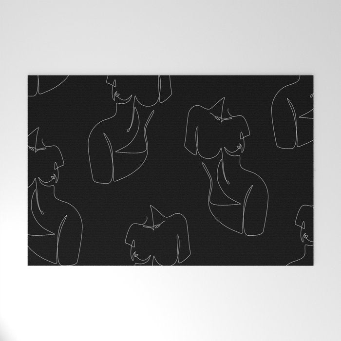 Curvalicious Night Welcome Mat