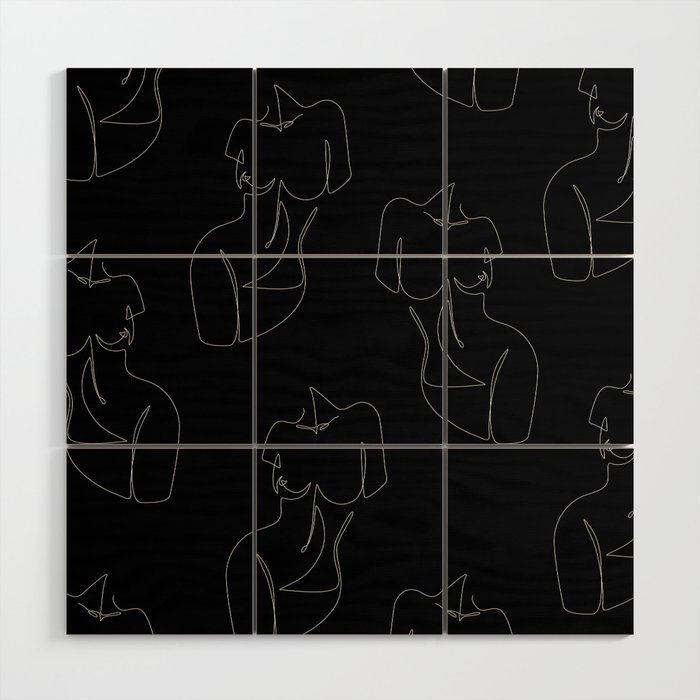 Curvalicious Night Wood Wall Art Gallery Image 1