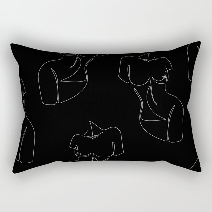 Curvalicious Night Rectangular Pillow Gallery Image 2