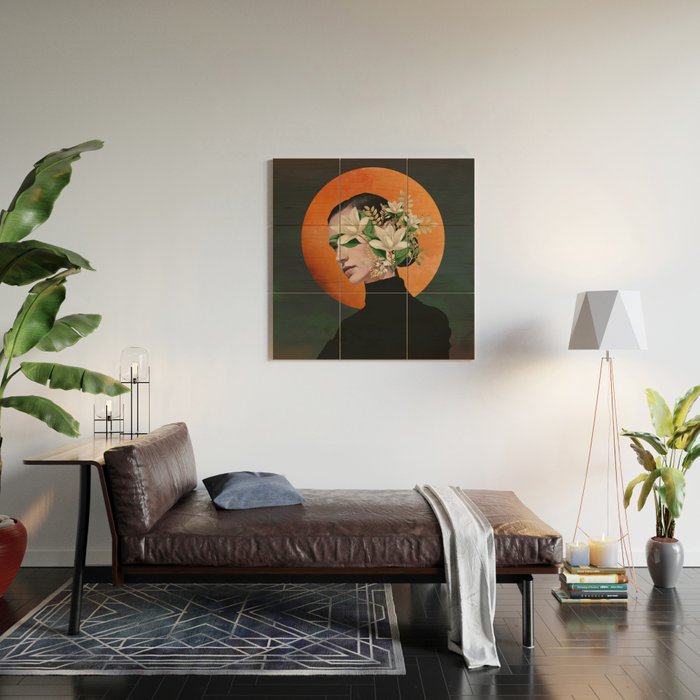 Lady Portrait 3 Wood Wall Art Gallery Image 2