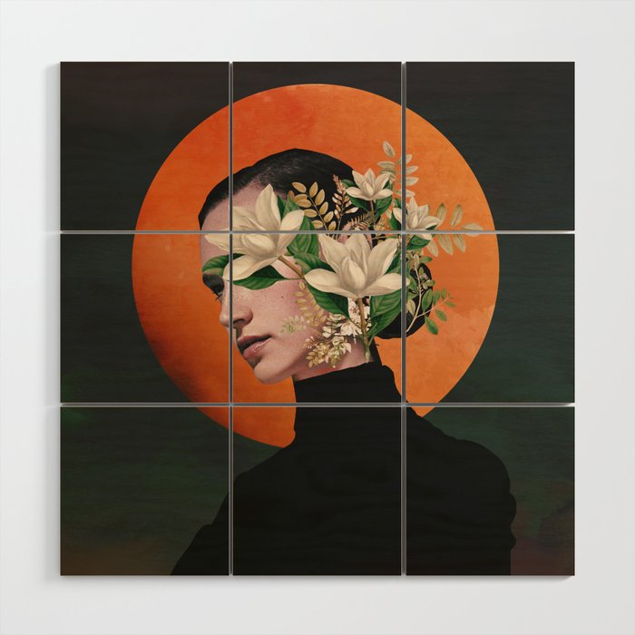 Lady Portrait 3 Wood Wall Art Gallery Image 1
