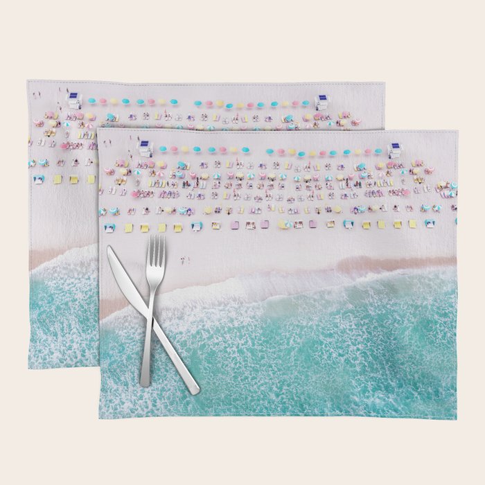 Life is a Beach, Helicopter Aerial Miami Beach Placemat Gallery Image 1
