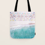 Life is a Beach, Helicopter Aerial Miami Beach Tote Bag Gallery Image 1