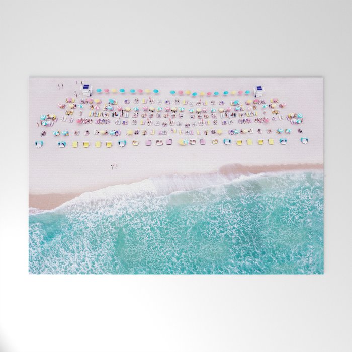 Life is a Beach, Helicopter Aerial Miami Beach Welcome Mat Gallery Image 1